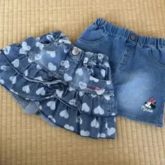 デニムスカート　２枚セット