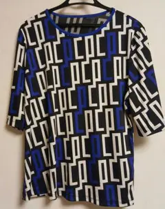 pierre cardin ピエールカルダン 半袖カットソー 幾何学模様
