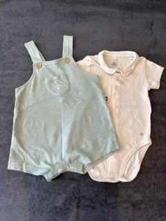 2点セット PETIT BATEAU オールインワン・オーバーオール サロペット