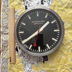 希少・MONDAINE モンディーン 壁掛け時計 25cm スイス国鉄公式