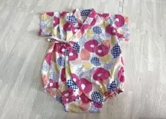 ラブアンドピースアンドマネー 甚平ロンパース 紫陽花