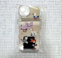 可愛いアニマルキャラクター　鏡面仕上げ　スマホケース iphone13用