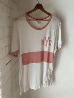 カナダ製 トッドスナイダー x チャンピオン リンガー Tシャツ
