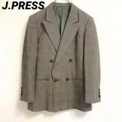 【最終価格！】J.PRESS スーツ ダブル ジャケット グレー 7 チェック