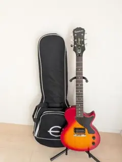 【美品】epiphone lespaul junior エボニーブラックつや消し Epiphone LP Junior Les Paul Lespaul Jr. Black Electric