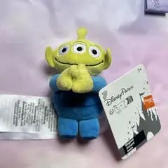 香港ディズニー リトルグリーンメン ぬいぐるみマグネット 日本未発売 新品