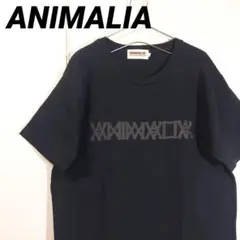 【古着】アニマリア Tシャツ ロゴプリント ブラック XL