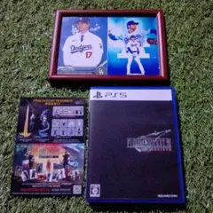 美品PS5 ファイナルファンタジー7 リバース　大谷翔平さんドジャースフィルム付