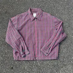 90s OLD GAP スイングトップ　チェック ボックスシルエット　短丈