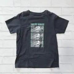 【ユニクロ】TANJIRO KAMADO 半袖Tシャツ120 キッズ 男の子 黒