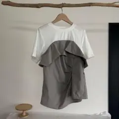 AZUL BY MOUSSY 半袖Tシャツ ホワイト/グレー