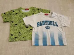 【値下げ】BABYDOLL ベビー80cmサメ柄 Tシャツ 2枚セット