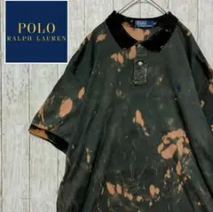 古着 90s Polo by Ralph Lauren ポロシャツ ブリーチ