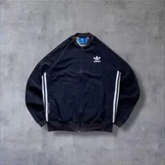 2016年製adidas古着トラックジャケットトレフォイルロゴネイビーR608