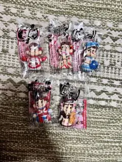 ペコちゃん フィギュアキーホルダー アクリルキーホルダー 5個セット