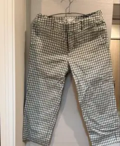 グリーンチェック柄スラックス