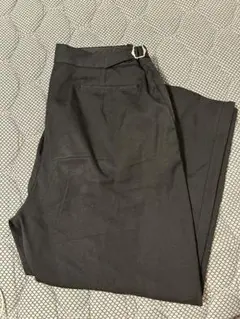 【steven alan】黒スラックス ウエスト調整バックル付き
