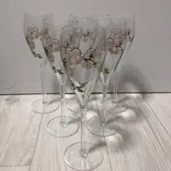 Perrier Jouët フルートグラス 6個セット 18cl Perrier Jouët フルートグラス 6個セット 18cl Perrier Jouët