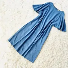 日本製❗️美品❗️【シンクロクロッシングス】エンジェルスリープ、膝丈ワンピース