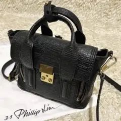 スリーワン フィリップ リム パシュリ サッチェル レザー 2way 黒