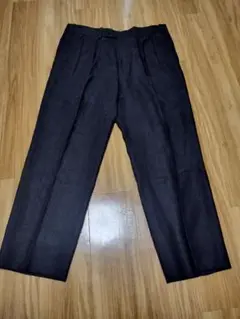 【BERNARD ZINS】希少ビッグサイズ 黒リネン BAC J 46