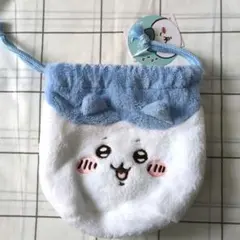ちいかわフェイス巾着　ハチワレ