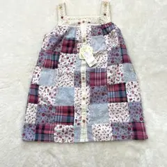 新品　ANGEL LOVE パッチワーク　ワンピース　130 cm しまむら