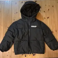 美品！ANAP kids ピーチ起毛フェイクダウン 黒