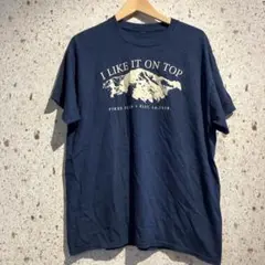 00s PIKES PEAK プリントTシャツ　パイクスピーク　ネイビー