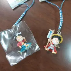 ２個セット　ルフィ ミニフィギュアストラップ