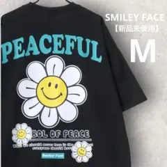 Tシャツ M スマイリーフェイス PEACEFUL 半袖 【新品未使用】
