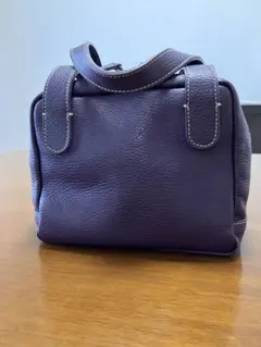 グイアス　バッグ　パープル　キューブ　ハンドバッグ
