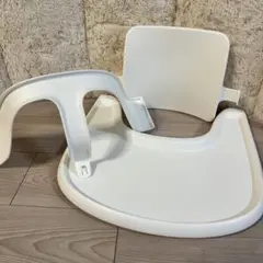 【美品】ストッケ　ベビーセット＆トレイ　ホワイト　白　テーブル　V3