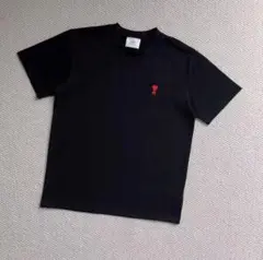 アミパリスTシャツ（黒)L AMI　ALEXANDRE　MATTIUSSI
