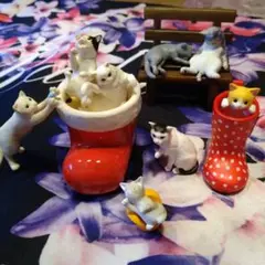 猫のミニチュアフィギュアセット