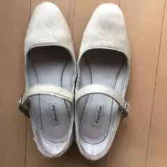 スティーブン アラン 白シューズ