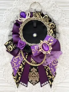 ୨୧1566 ハンドメイド 痛ロゼット♡プラム×ブラック