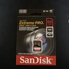 SanDisk Extreme PRO 64GB SDXCカード