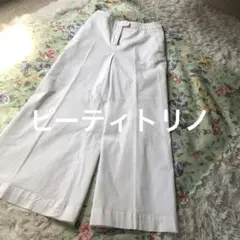 P T T O RＩ N O ピーティートリノ　ワイドパンツ　白