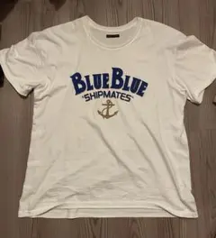 BLUE BLUE ブルーブルー　tシャツ　トップス　白　メンズ
