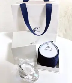 【美品】4℃ K10 ダイヤモンド リング