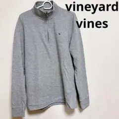 vineyard vines ハーフジップ トレーナー S グレー クジラ 長袖