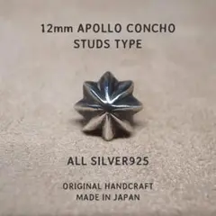 12mm APOLLO STUDS -ALL SILVER925