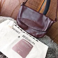 Henry Beguelin オミノ刺繍 ワンショルダー ハンドバッグ