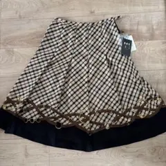 新品未使用DAKS チェック柄 フレアスカート ★BURBERRY ダックス