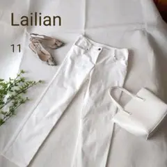 Lailian コーデュロイパンツ L ホワイト プレタポルテ 高級 レリアン☆