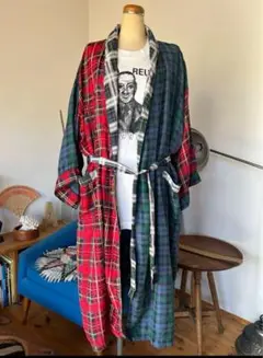 ヴィンテージ 古着 シルク ガウン