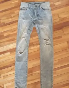 SAINT LAURENT 2016 サンローラン カットオフ エディ チェック シャツ 