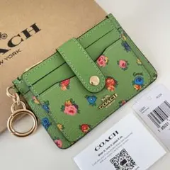 COACH コーチ コインケース ミニ ヴィンテージ グリーン 小銭入れ財布
