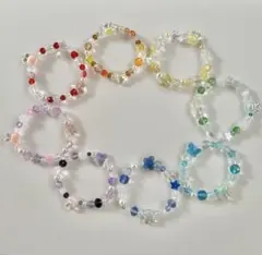 ハンドメイド ビーズブレスレット 8色セットまとめ売り